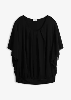 Online Blusa de gasa con camiseta interior Mujer Camisas Y Blusas|Novedades