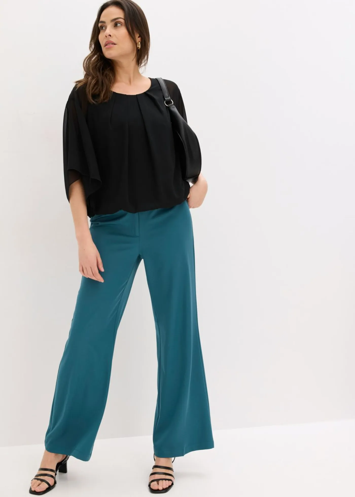 Online Blusa de gasa con camiseta interior Mujer Camisas Y Blusas|Novedades