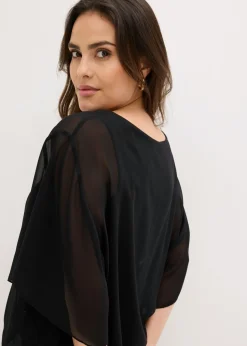 Online Blusa de gasa con camiseta interior Mujer Camisas Y Blusas|Novedades