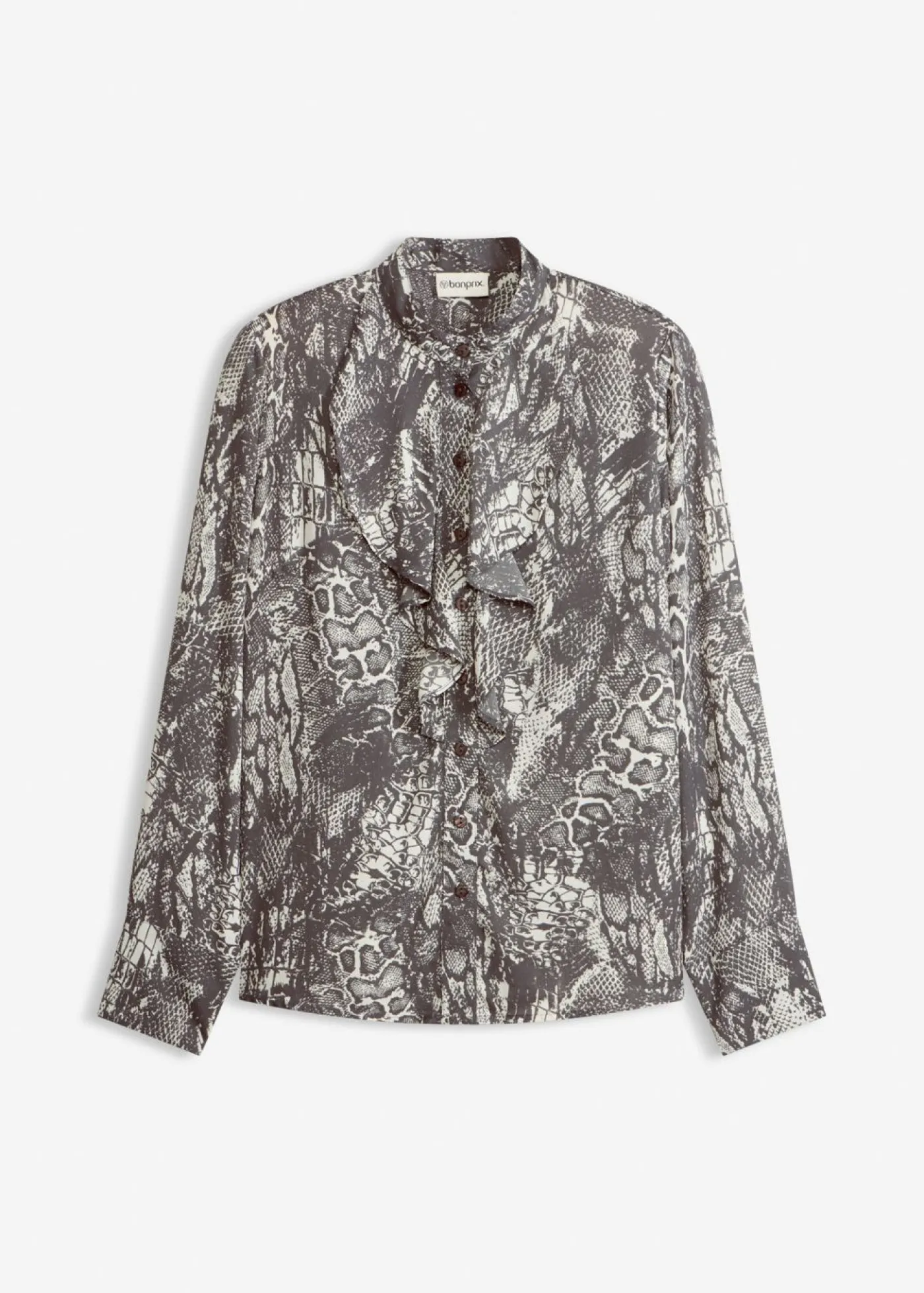 New Blusa de gasa con volantes Mujer Camisas Y Blusas
