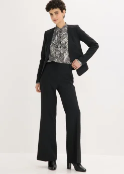 New Blusa de gasa con volantes Mujer Camisas Y Blusas