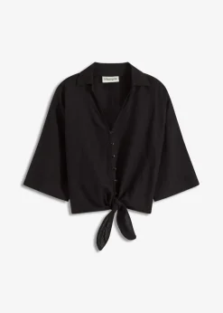 Online Blusa de lino Mujer Camisas Y Blusas
