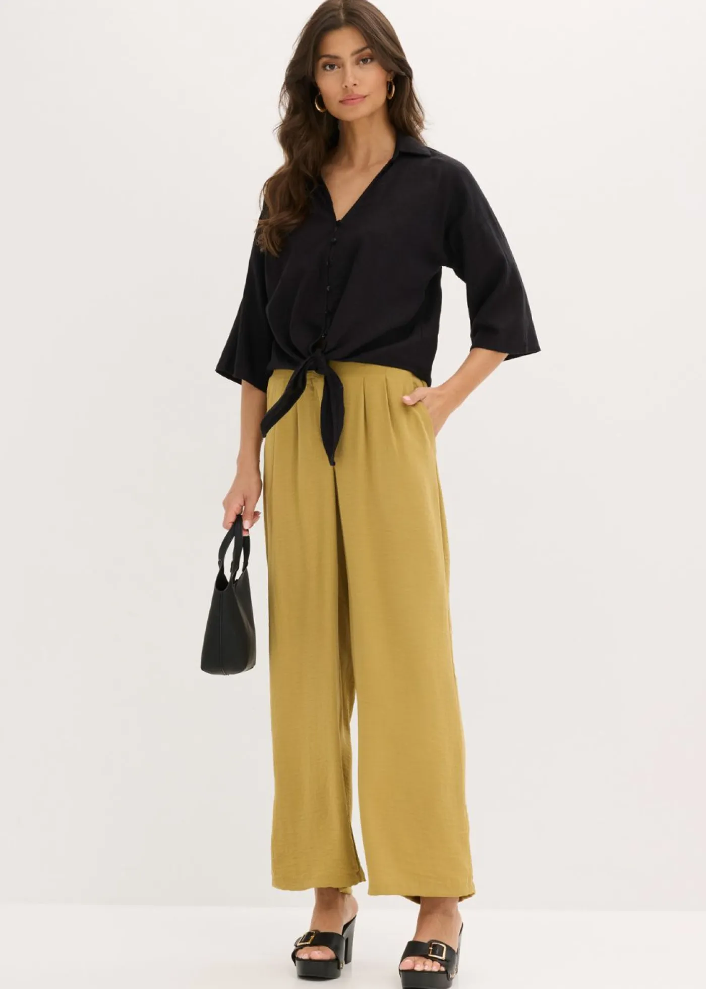 Online Blusa de lino Mujer Camisas Y Blusas