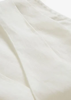Clearance Blusa de lino puro con efecto cruzado Mujer Premium|Camisas Y Blusas