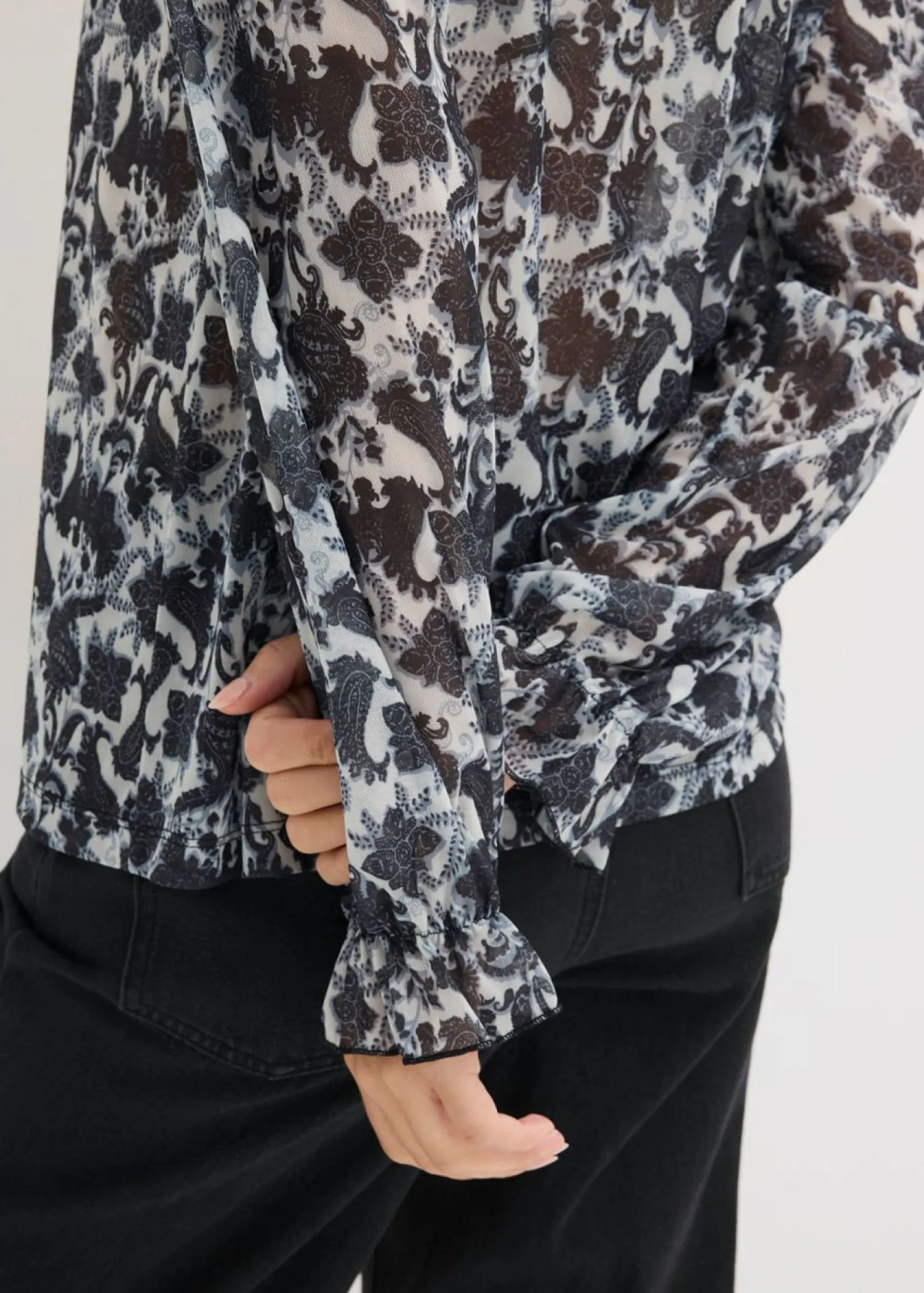 Sale Blusa de malla fina Mujer Camisetas