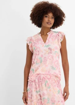 Blusa de malla suave Mujer Camisetas|Novedades