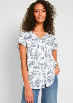 Blusa de manga corta Mujer Camisas Y Blusas