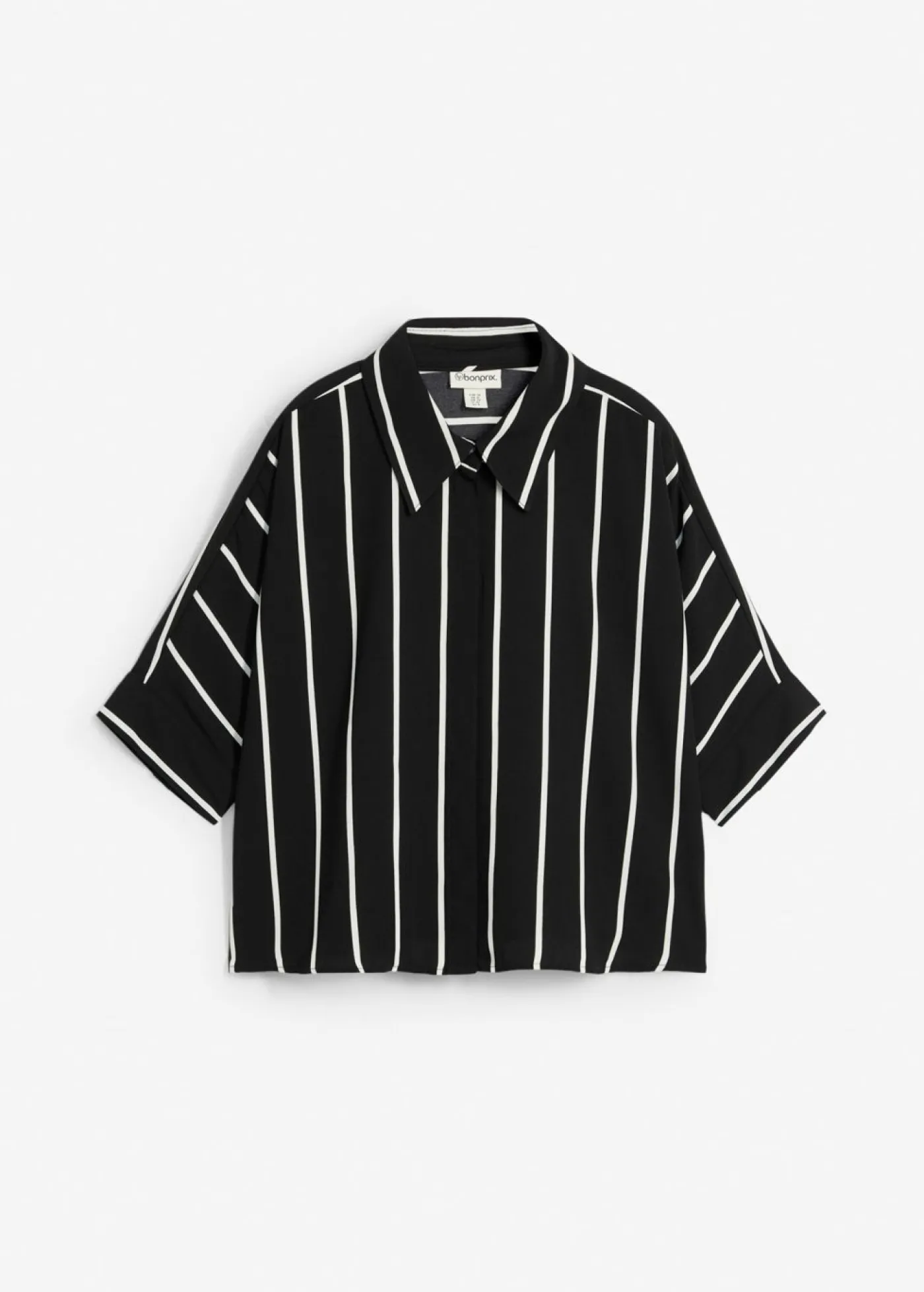 Discount Blusa de manga corta con crepé estructurado Mujer Esenciales|Camisas Y Blusas