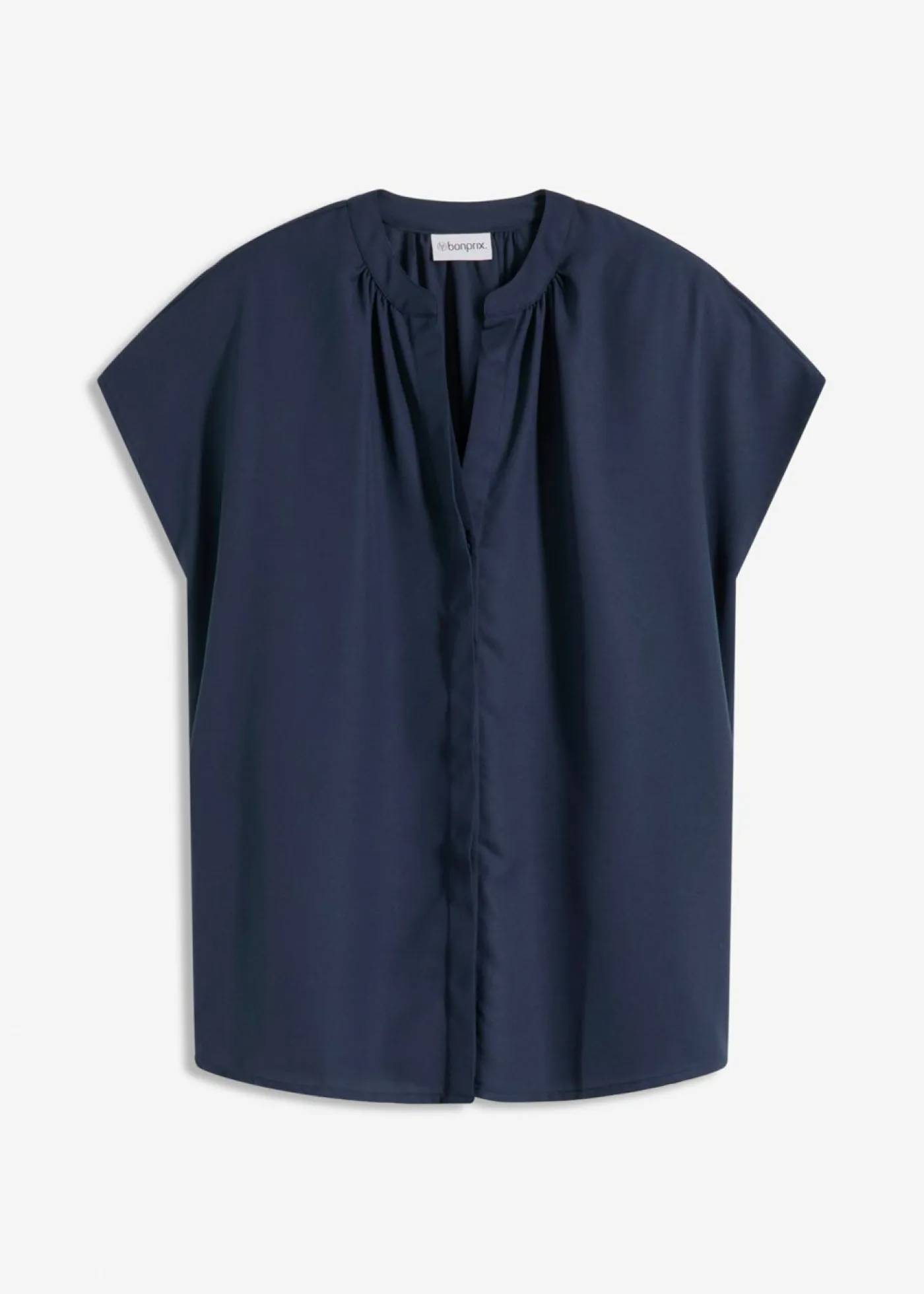 Discount Blusa de manga corta con botones ocultos Mujer Camisas Y Blusas