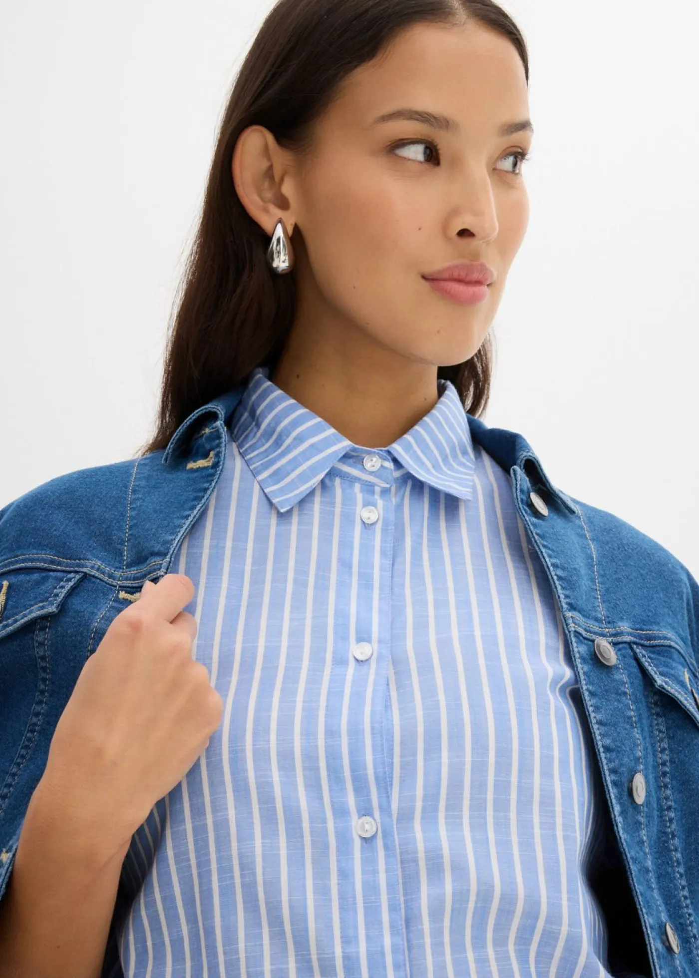 Discount Blusa de manga corta de algodón puro Mujer Camisas Y Blusas