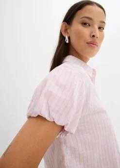 Clearance Blusa de manga corta de algodón puro Mujer Camisas Y Blusas