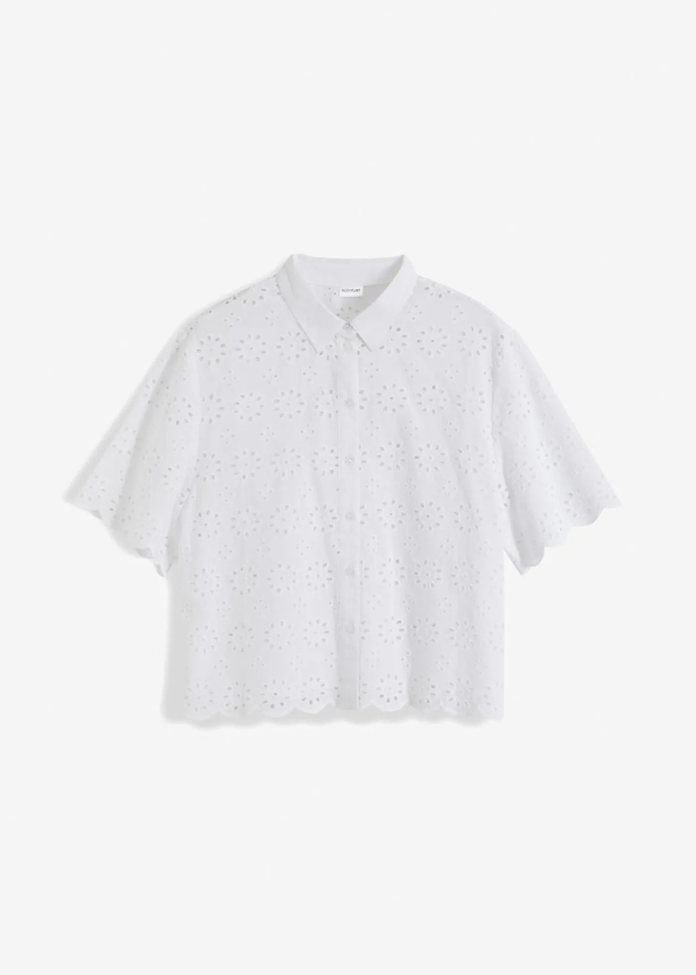 Outlet Blusa de manga corta de algodón puro Mujer Camisas Y Blusas