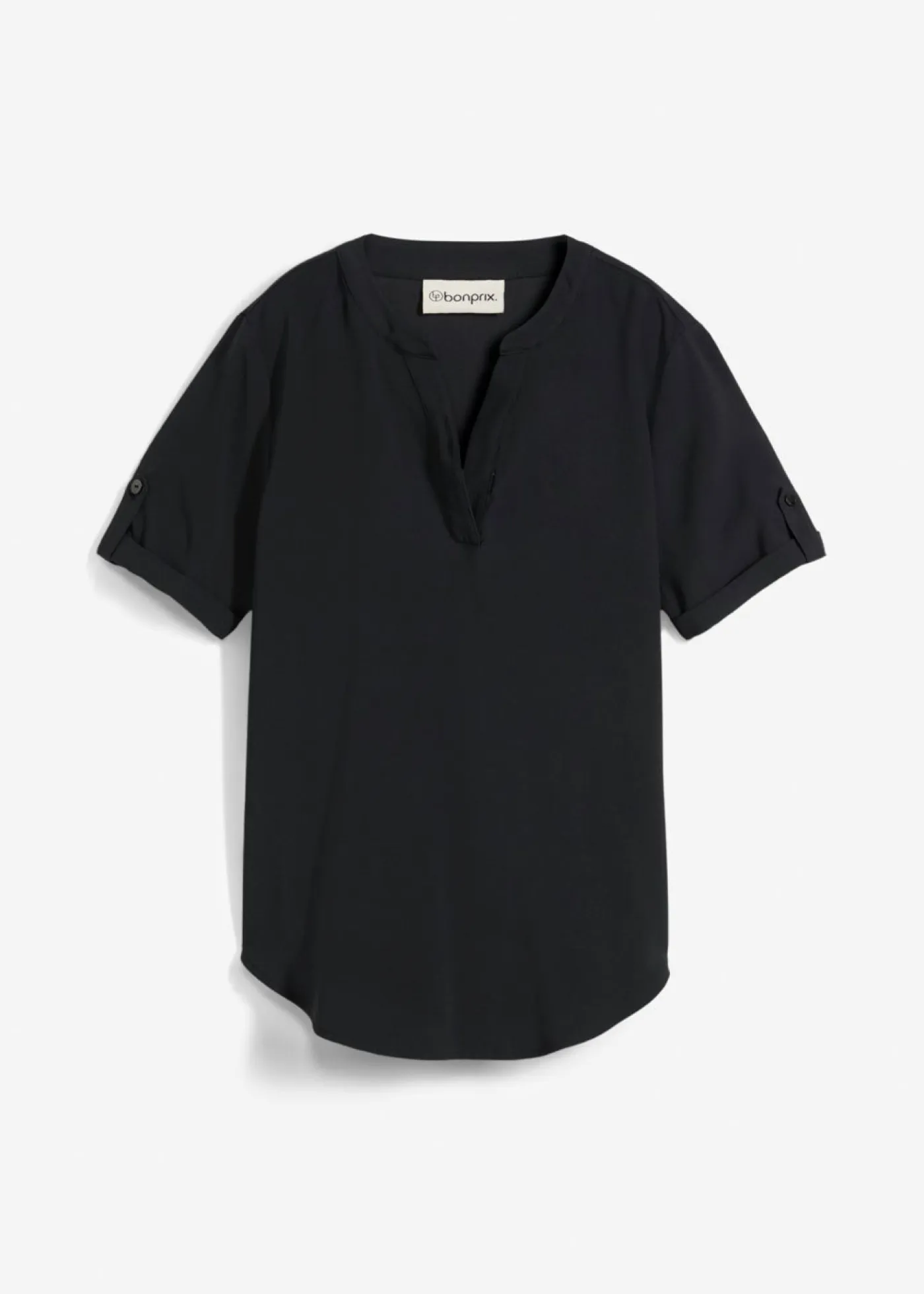 Outlet Blusa de manga corta de mezcla de viscosa firme Mujer Camisas Y Blusas