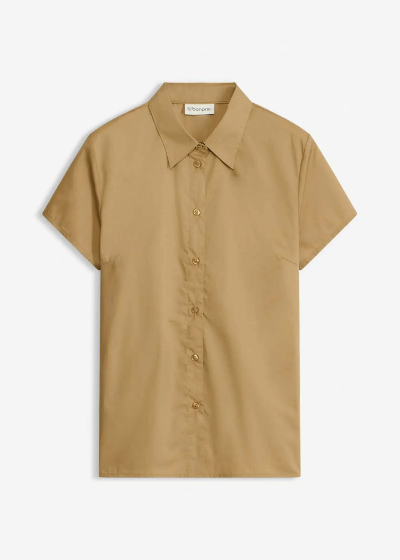 Best Blusa de manga corta de popelín Mujer Camisas Y Blusas