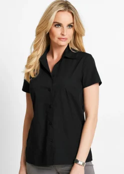 Discount Blusa de manga corta de popelín Mujer Camisas Y Blusas