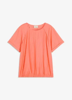 Discount Blusa de manga corta de suave mezcla de viscosa Mujer Camisas Y Blusas