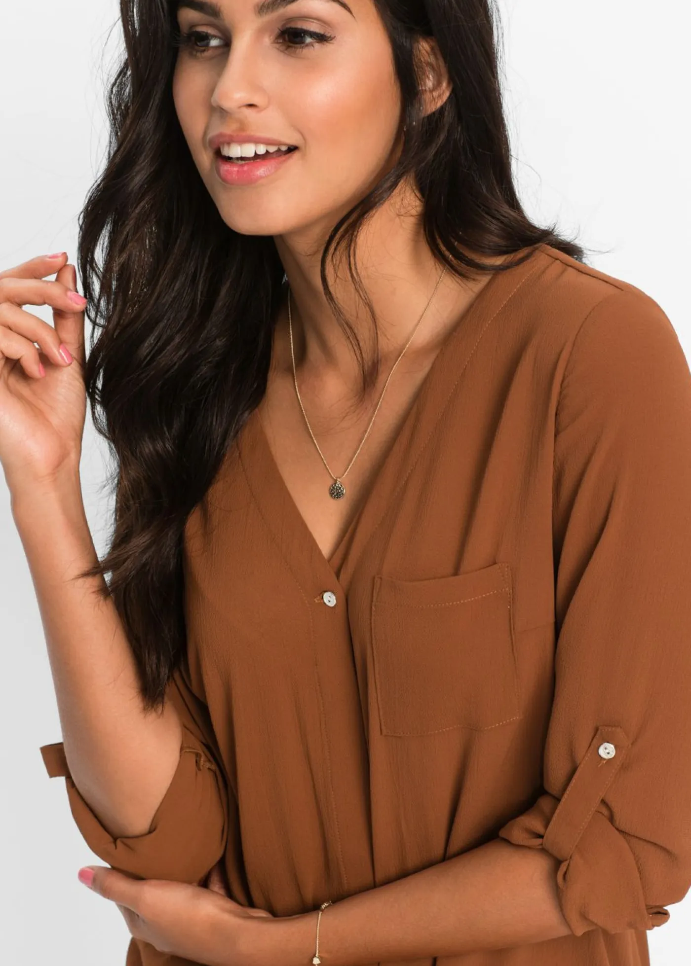 Hot Blusa de manga larga Mujer Camisas Y Blusas