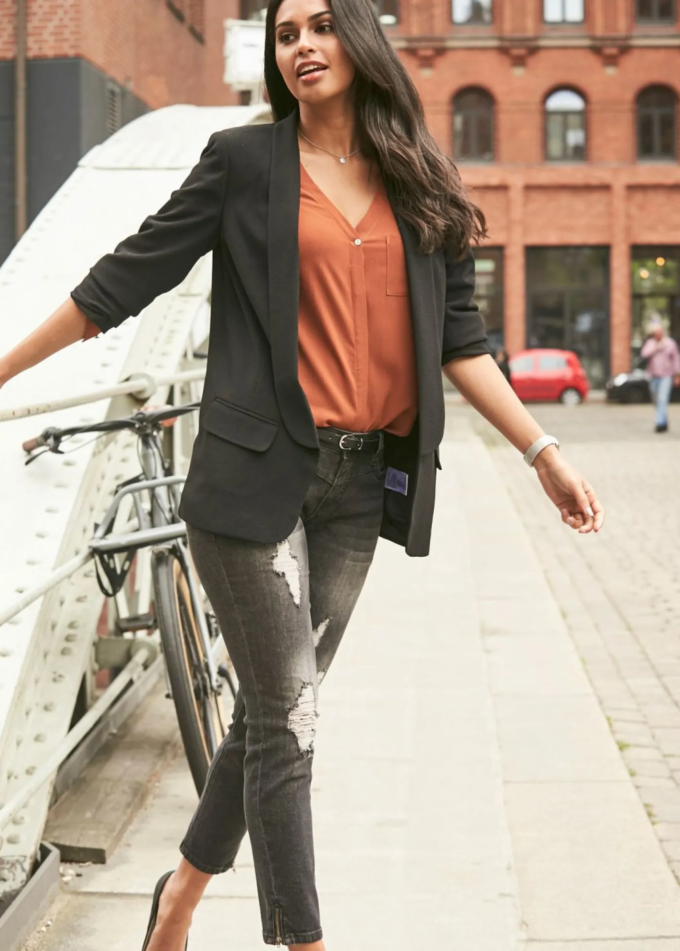 Hot Blusa de manga larga Mujer Camisas Y Blusas