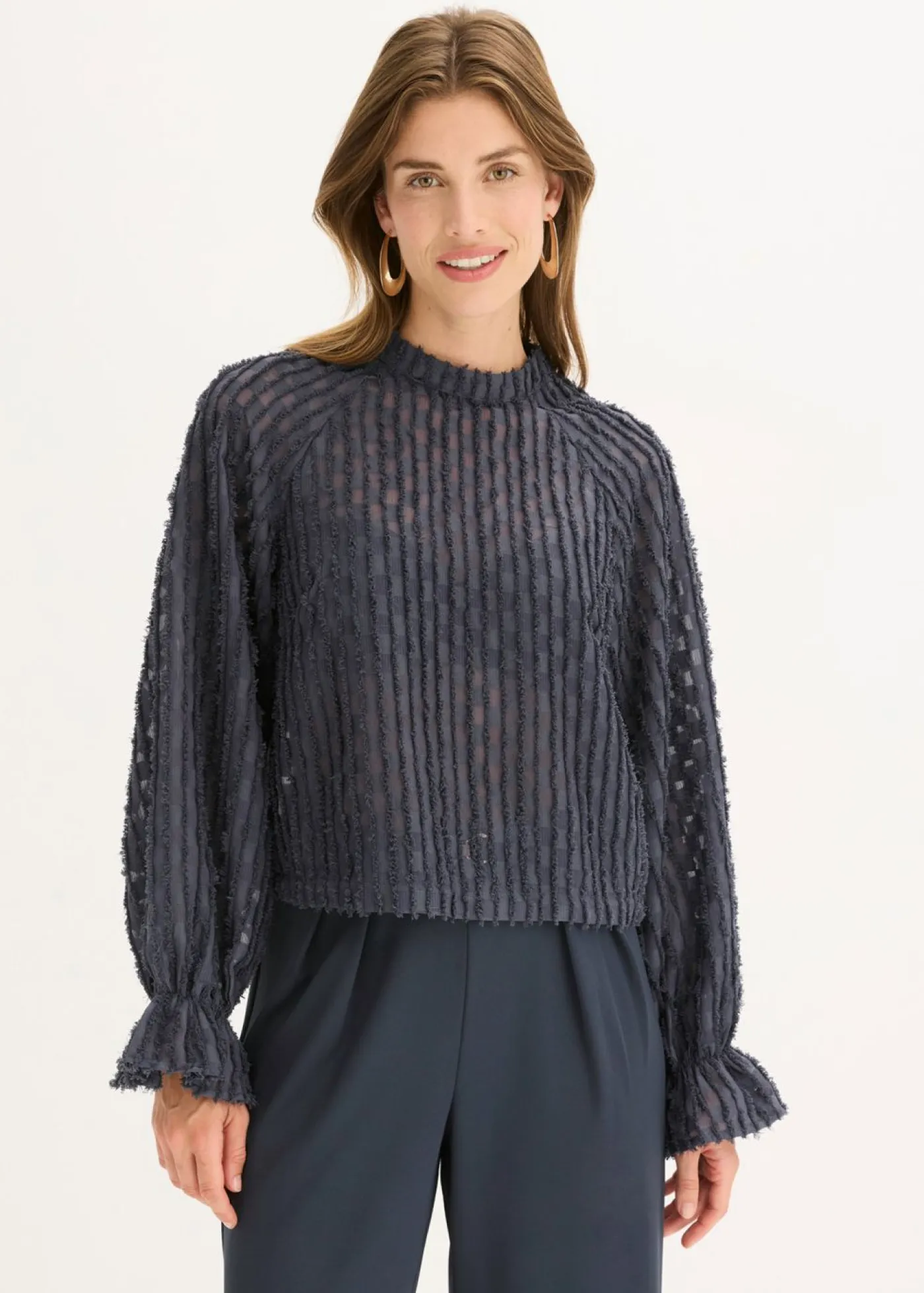 Sale Blusa de material estructurado Mujer Camisas Y Blusas