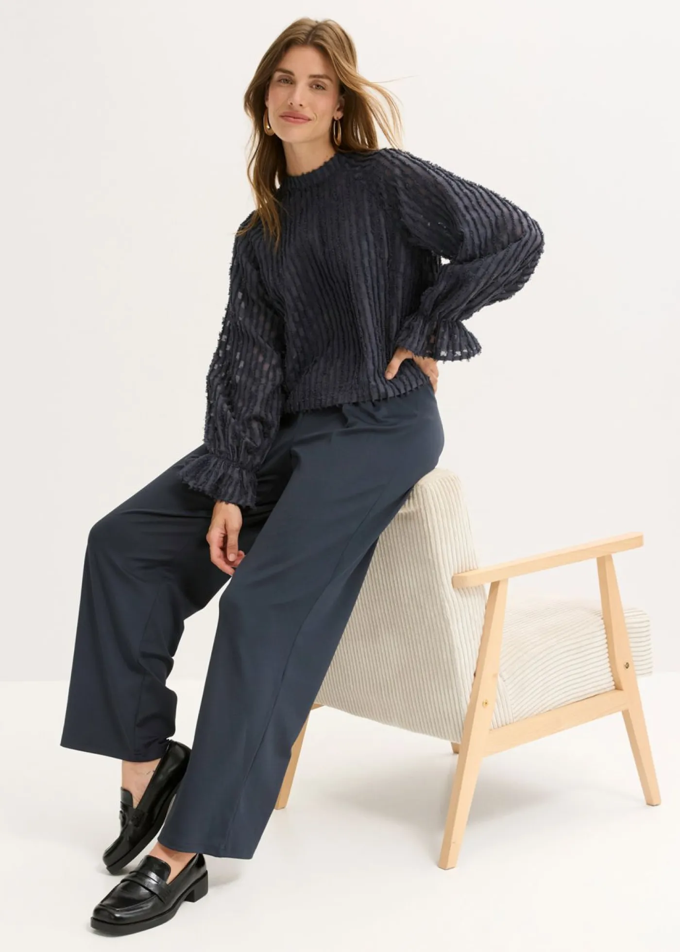 Sale Blusa de material estructurado Mujer Camisas Y Blusas