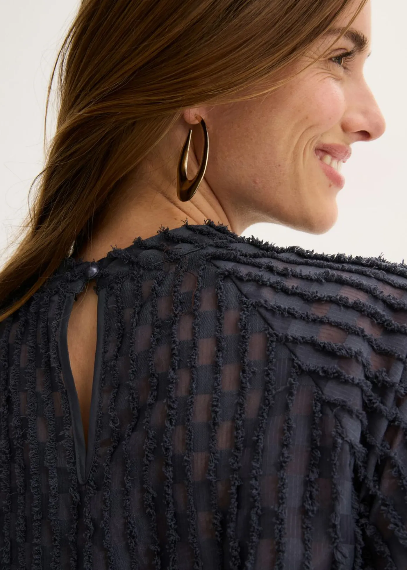 Sale Blusa de material estructurado Mujer Camisas Y Blusas