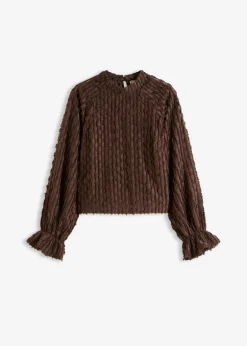 New Blusa de material estructurado Mujer Camisas Y Blusas