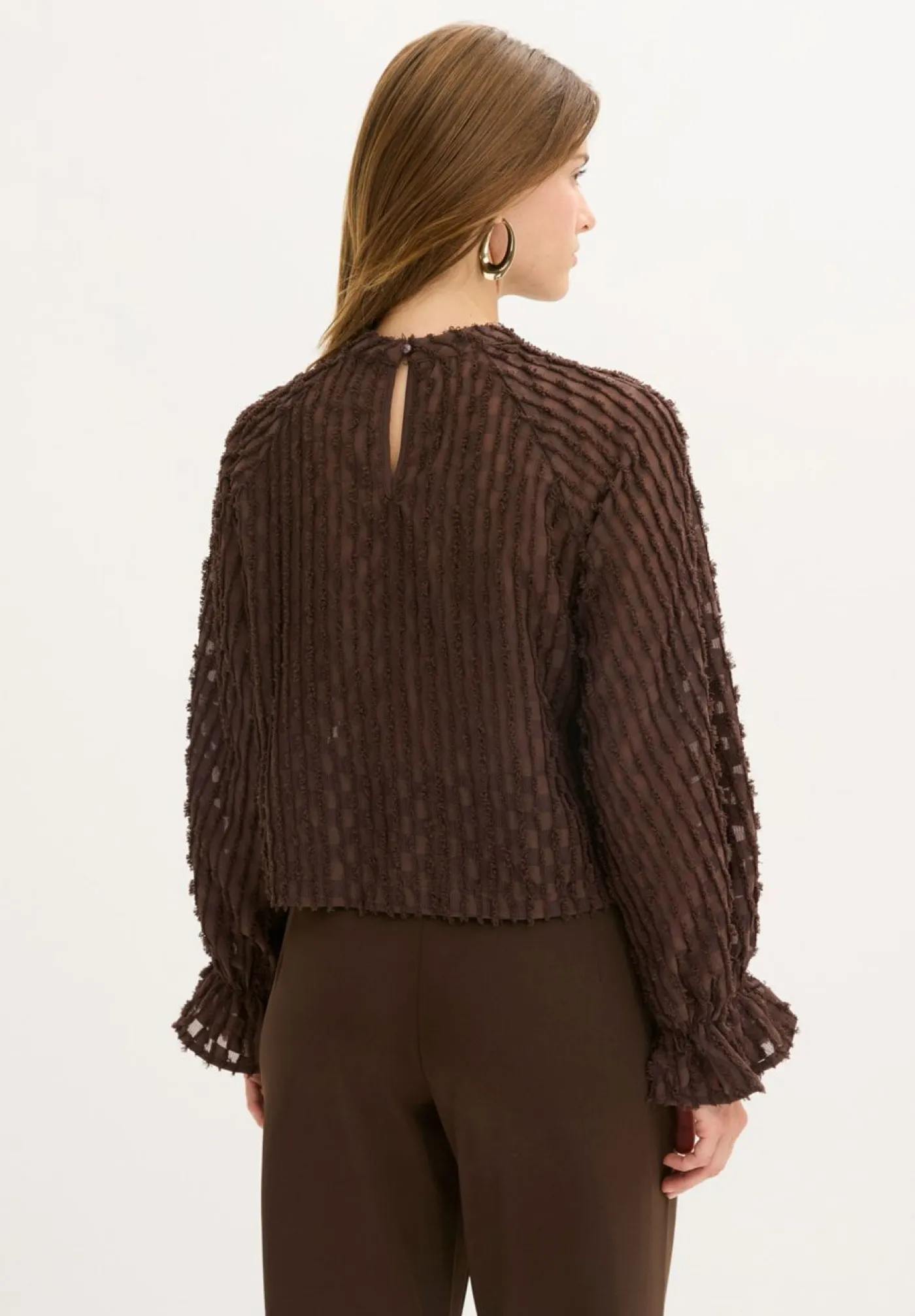 New Blusa de material estructurado Mujer Camisas Y Blusas