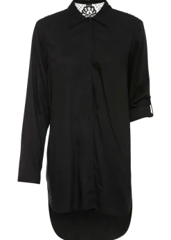 New Blusa de mezcla de algodón y viscosa Mujer Camisas Y Blusas
