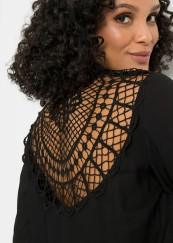 New Blusa de mezcla de algodón y viscosa Mujer Camisas Y Blusas