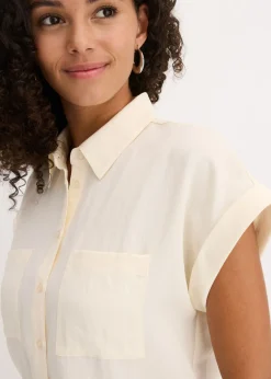 Sale Blusa de mezcla de lyocell fluido Mujer Camisas Y Blusas