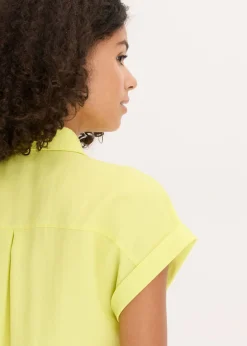 Blusa de mezcla de lyocell fluido Mujer Camisas Y Blusas