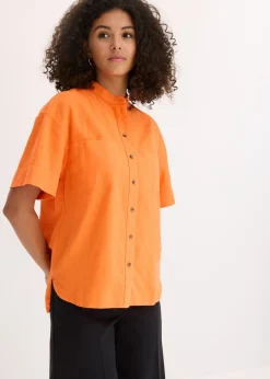 Clearance Blusa de mezcla de viscosa fina Mujer Esenciales|Camisas Y Blusas