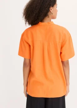 Clearance Blusa de mezcla de viscosa fina Mujer Esenciales|Camisas Y Blusas