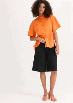 Clearance Blusa de mezcla de viscosa fina Mujer Esenciales|Camisas Y Blusas
