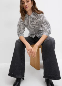 Best Blusa de mezcla de viscosa fluida Mujer Camisas Y Blusas