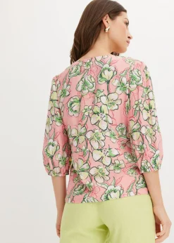 New Blusa de mezcla de viscosa fluida Mujer Camisas Y Blusas