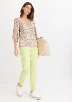 New Blusa de mezcla de viscosa fluida Mujer Camisas Y Blusas