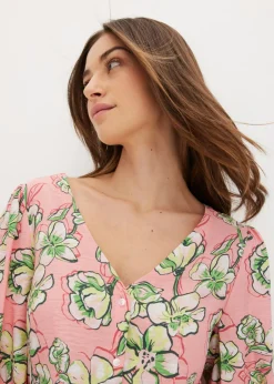 New Blusa de mezcla de viscosa fluida Mujer Camisas Y Blusas