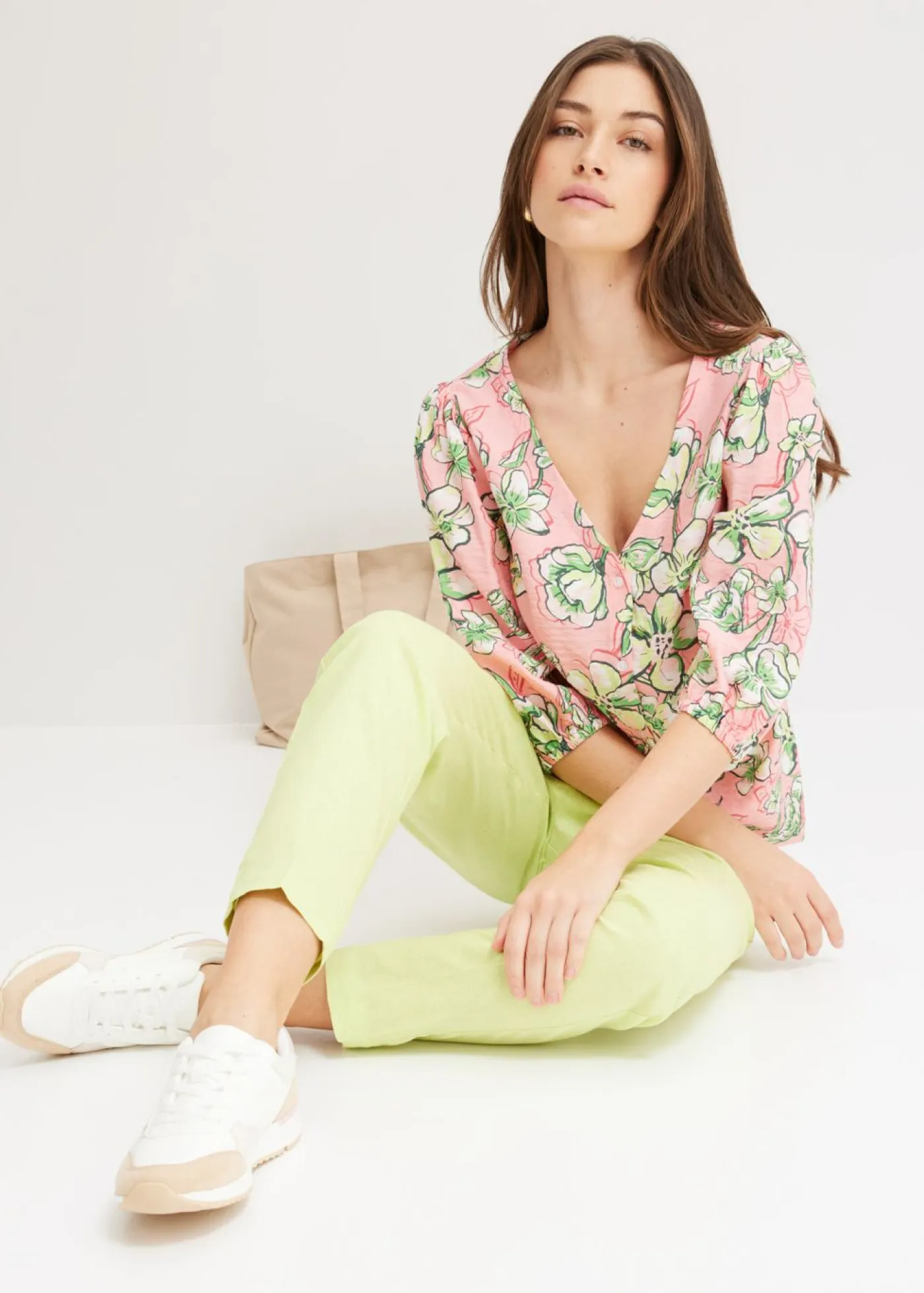 New Blusa de mezcla de viscosa fluida Mujer Camisas Y Blusas