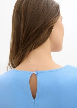 New Blusa de mezcla de viscosa fluida Mujer Camisas Y Blusas|Novedades