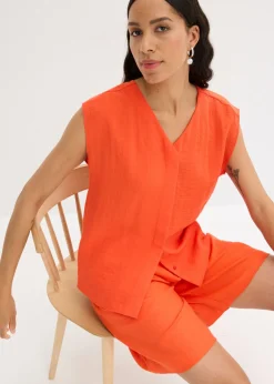 Sale Blusa de mezcla de viscosa ligera Mujer Camisas Y Blusas|Camisetas