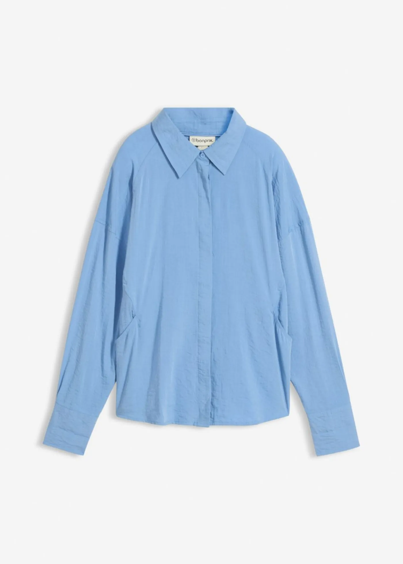 Online Blusa de mezcla de viscosa con bolsillos Mujer Camisas Y Blusas