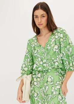 Discount Blusa de mezcla de viscosa fluida Mujer Camisas Y Blusas
