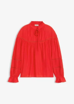Outlet Blusa de mezcla de viscosa fina Mujer Camisas Y Blusas