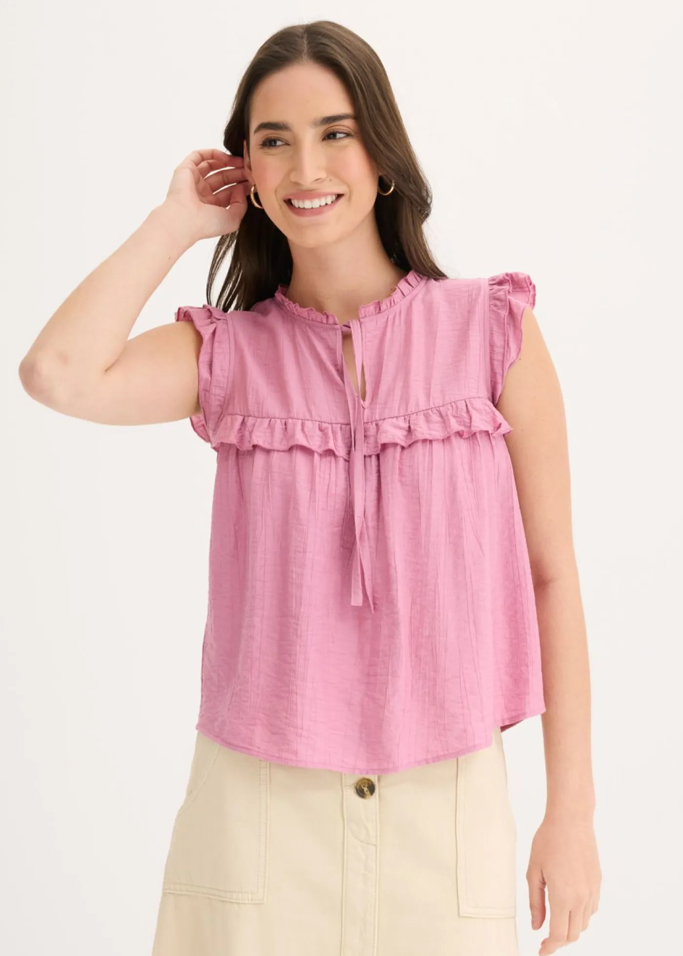 Clearance Blusa de mezcla de viscosa Mujer Camisas Y Blusas|Novedades