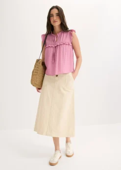 Clearance Blusa de mezcla de viscosa Mujer Camisas Y Blusas|Novedades