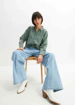 Online Blusa de muselina Mujer Camisas Y Blusas|Novedades
