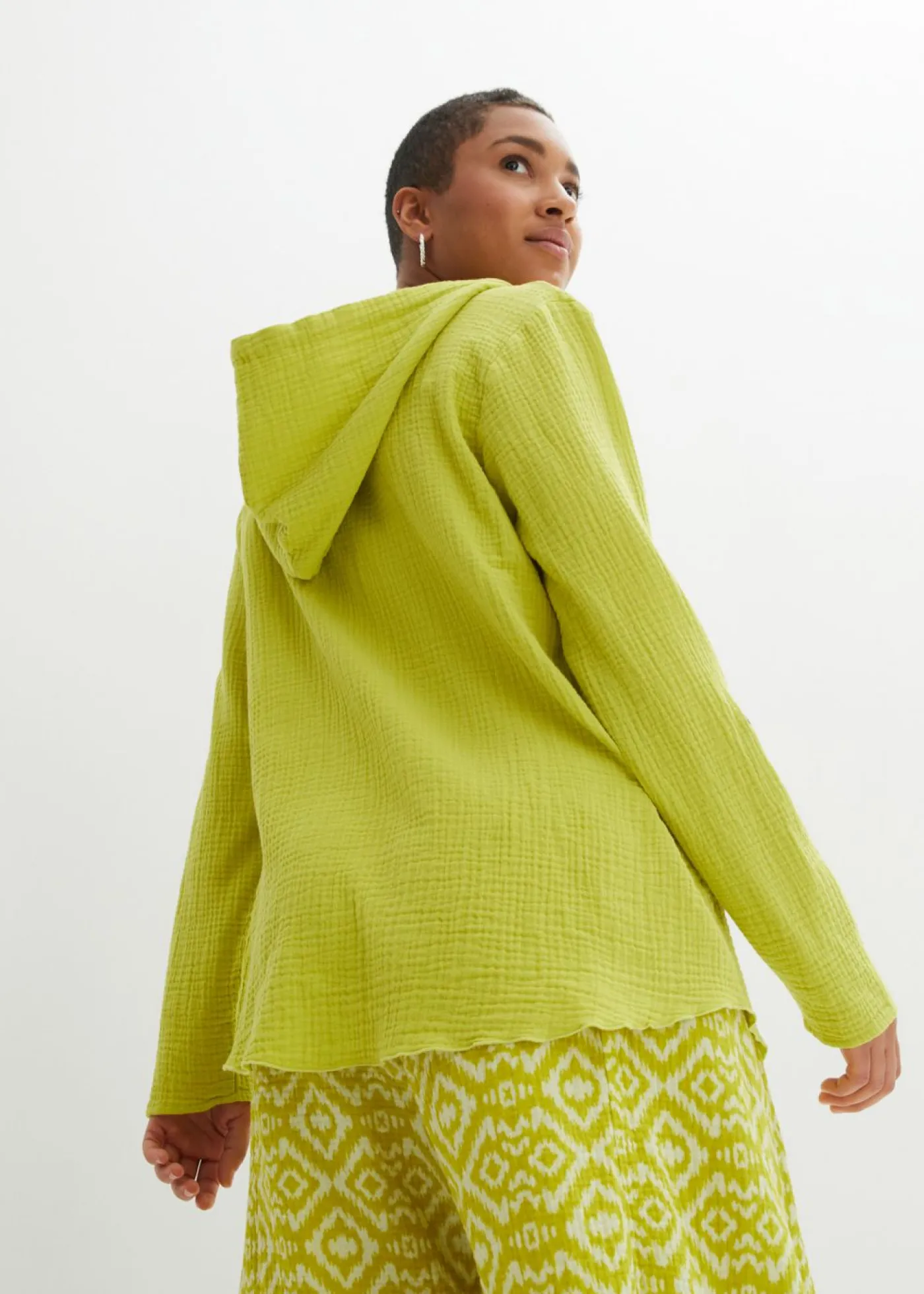 Blusa de muselina vaporosa Mujer Camisas Y Blusas|Novedades