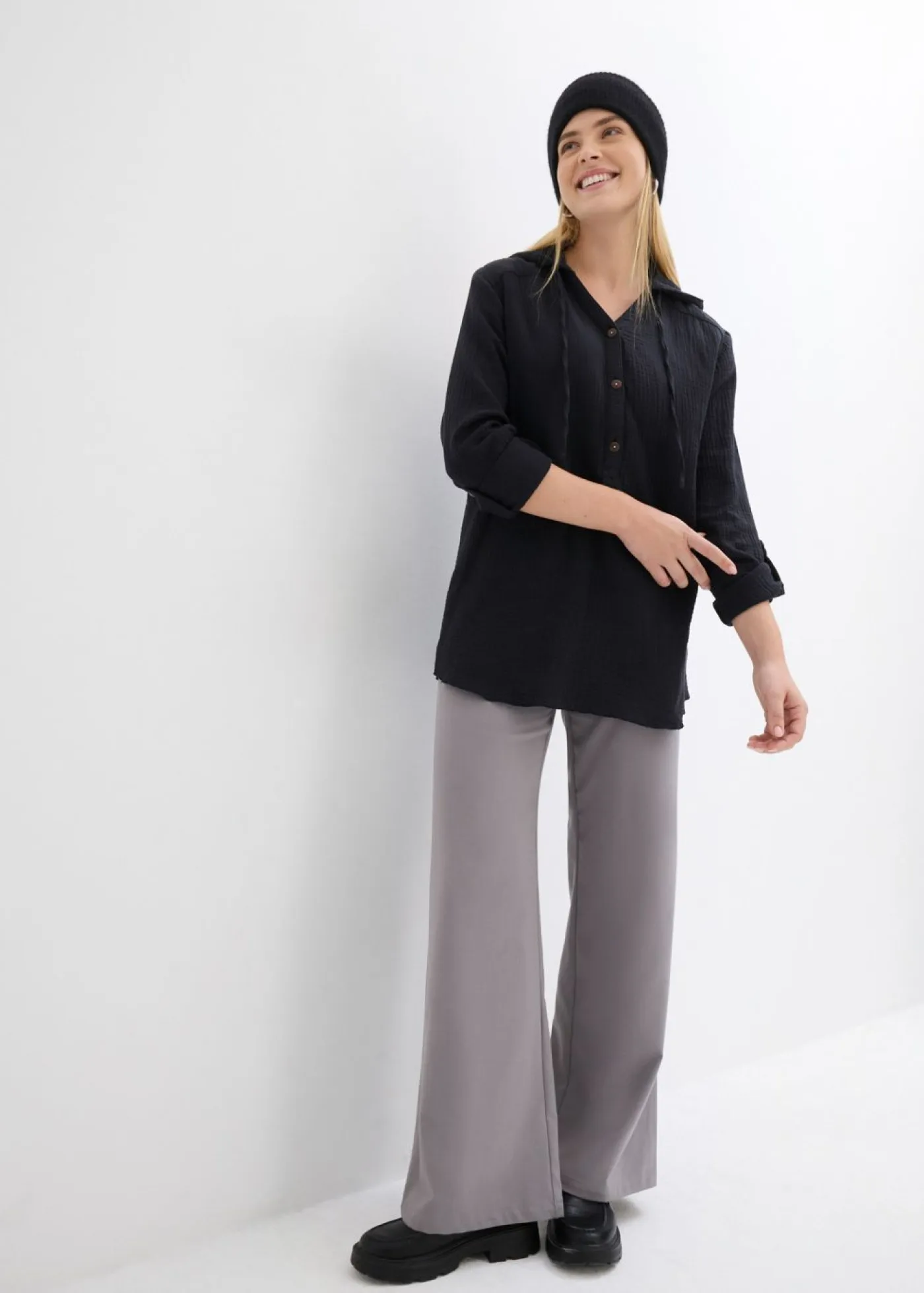 Discount Blusa de muselina vaporosa Mujer Camisas Y Blusas|Novedades