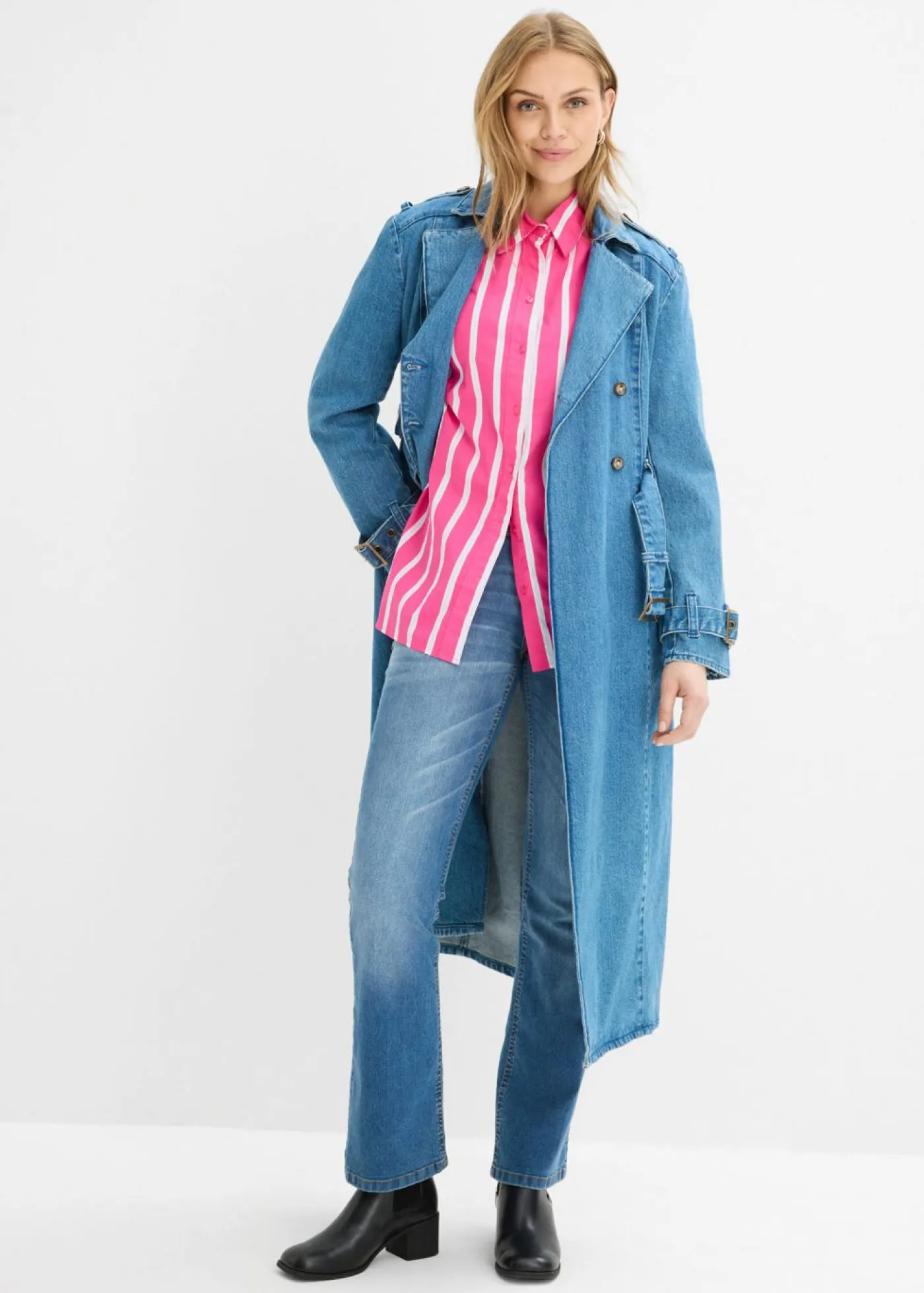 Online Blusa de popelín de algodón Mujer Camisas Y Blusas
